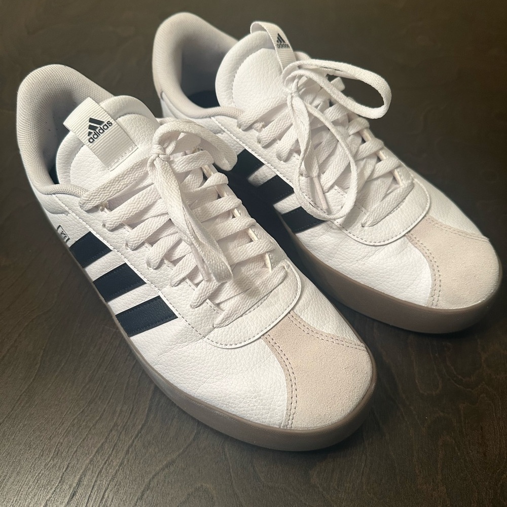adidas White and Black Athletic Sneakers